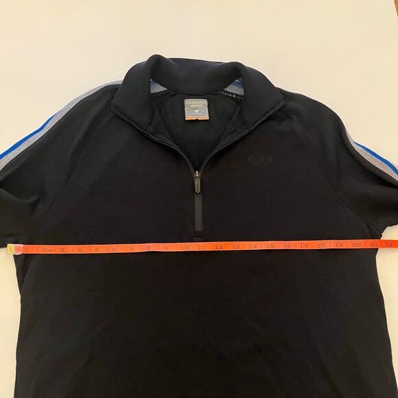 Icebreaker Quarter Zip Pullover Mens M Merino Wool Sweater Baselayer Outdoor Ski - Picture 12 of 13